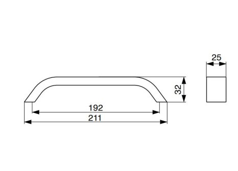 Úchytka Scala hnědá matná