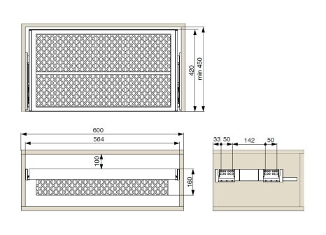 Šatní botník s rámem a dotlumením antracit