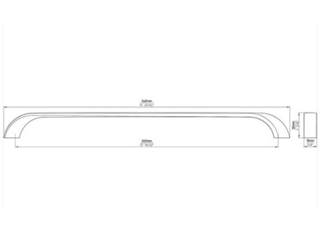 Úchytka Sandra chrom lesklý