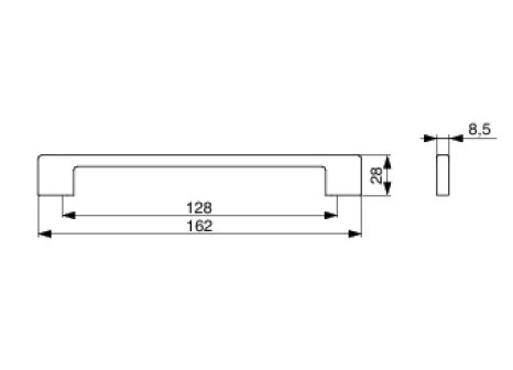 Úchytka NAKANA černá matná