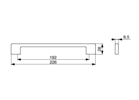 Úchytka NAKANA černá matná