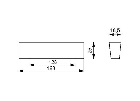 Úchytka Hubert dřevěná dub lakovaný