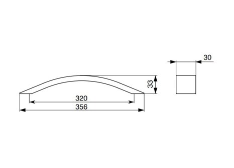 Úchytka Malada eloxovaný hliník