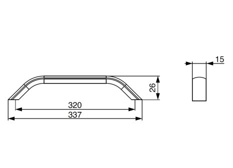 Úchytka Marca imitace nerezi