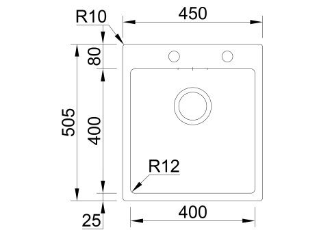 Sinks dřez BOXER 450