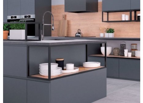 K20 systém pracovní stůl černý mat