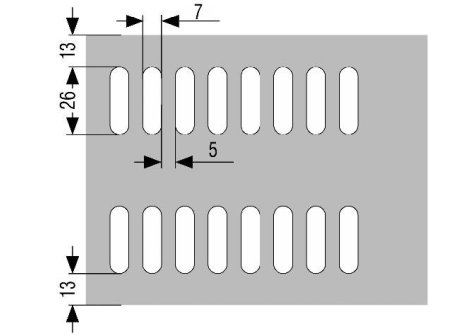 Typy výseků do plastového soklu