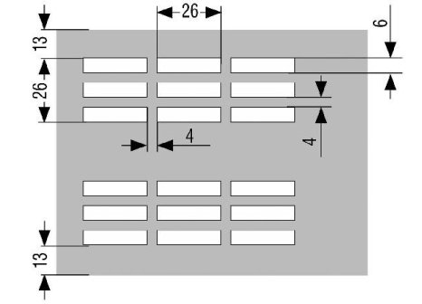Typy výseků do plastového soklu