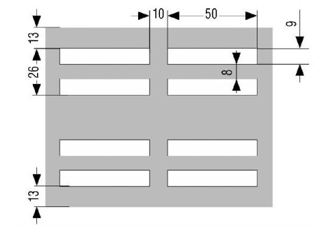 Typy výseků do plastového soklu