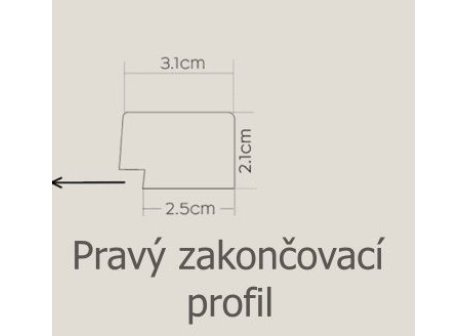 Obkladové lamely VASCO dub světlý - ukončovací lamely