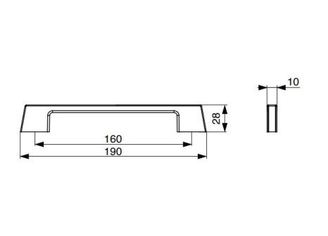 Úchytka Enuca grafit/chrom lesklý