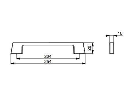 Úchytka Enuca grafit/chrom lesklý