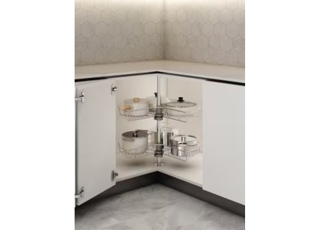 Koš otočný CARUSEL Classic 3/4 2-koš+tyč chrom