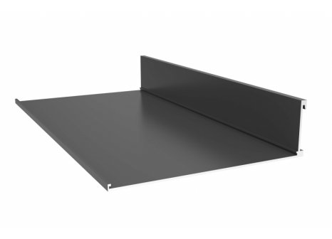 Shelf krytky policového profilu černý mat