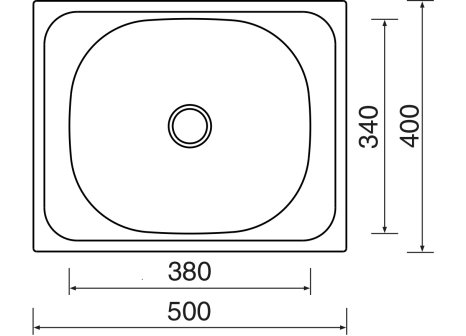 Sinks CLASSIC 500 matný 0,6 mm