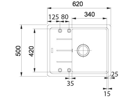 Franke set BFG 611-62 + FC 9547