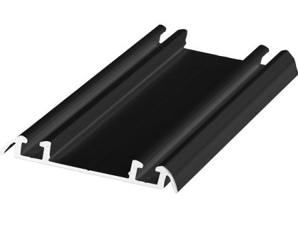 ALUPROFIL kolejnice spodní 75 mm černý mat