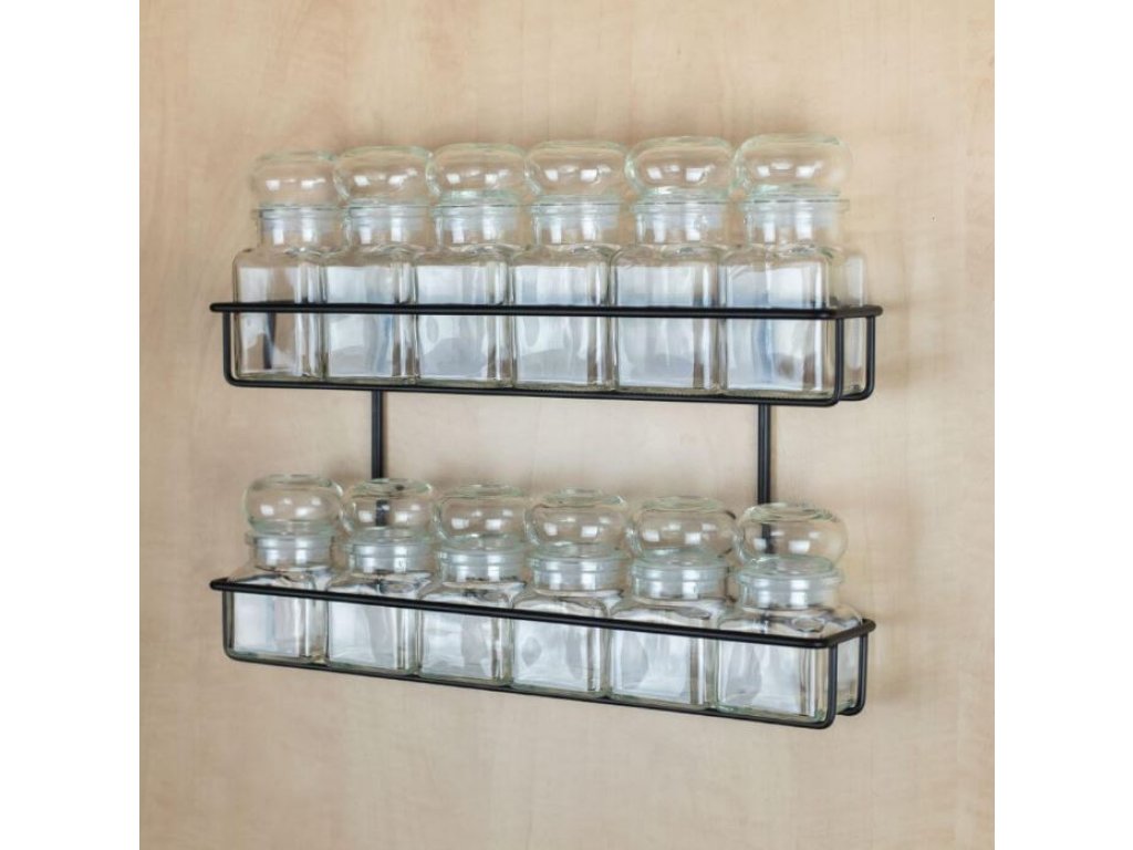 Police na stěnu pro sadu kořenek dvoustupňová