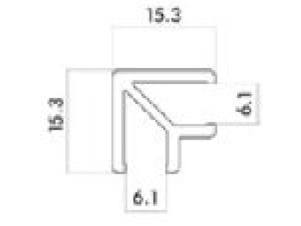 Waterfall profil WF4 hliník- 3 m