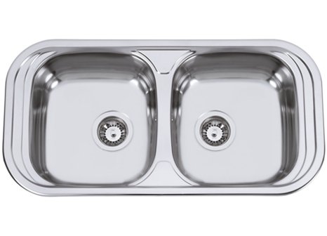 Sinks dvoudřez SEVILLA 860 DUO V 0,6 MM - Matná