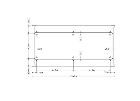 Stolová podnož IRIS
