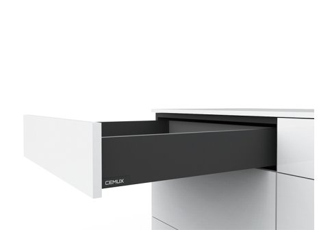 Cemux H Box SLIM zásuvka antracit H84 - 300 mm