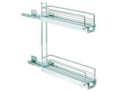 KESSEBÖHMER dvojkoš Classic 15-3D dvě police, chrom pravý