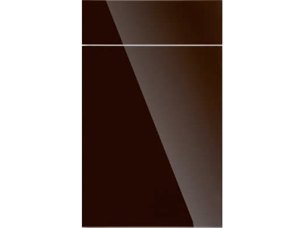 Dvířka jednostranný vysoký LESK bílá - tvar D07 rádius R1