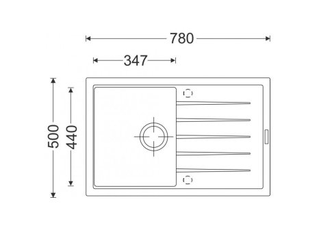 Sinks BEST 780 + baterie ELKA chrom - komplet