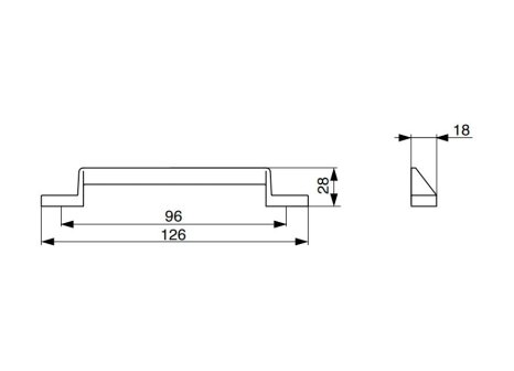 Úchytka Nikol stříbrná matná