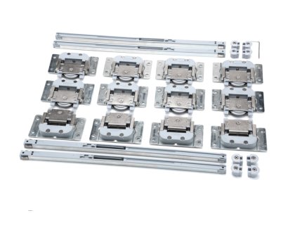 Cemux Linio kování skříňové vložené dveře 50kg,3 křídla+4x tlumič