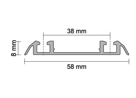 Alu-line profil dolní Al