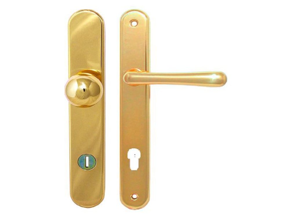 Element bezpečnostní kování klika/koule broušený chrom