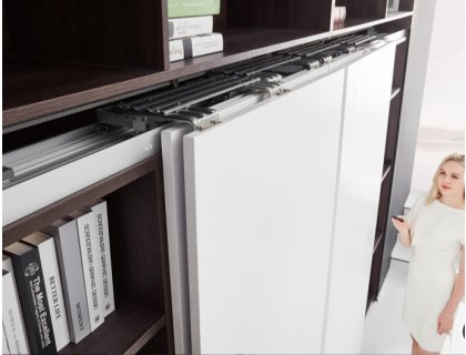 Cemux In Line XL skříňové naložené dveře v jedné rovině 2051-2450mm,v.2400mm, 80 kg s tlumením