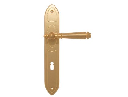 Tradition štítové dveřní kování s pružinou klika/koule surová mosaz