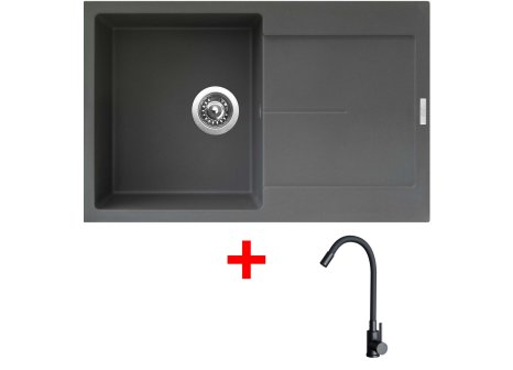 Set Sinks ULTIMA 790 + baterie ELASTA černá matná