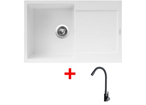 Set Sinks ULTIMA 790 + baterie ELASTA černá matná