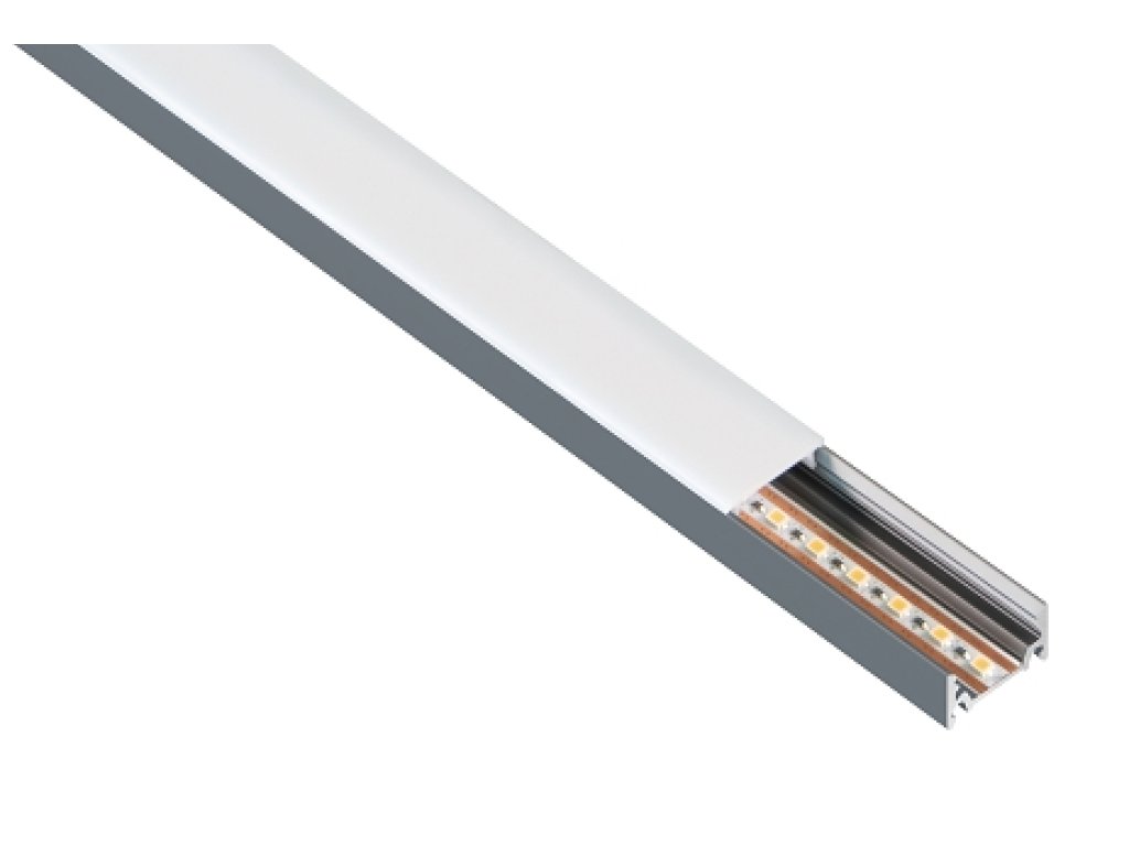 LED profil Celux SLS-02 navrch s LED páskem 3 m antracit