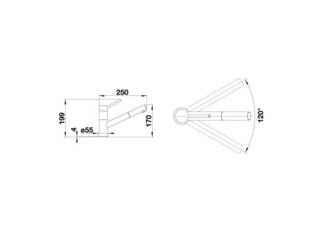 Blanco SONA 45 S + KANO-S SILGRANIT-Look