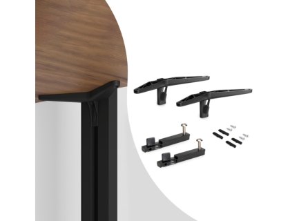 ZERO sada držáků pro dřevěnou skříňku černá mat