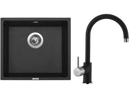 Sinks FRAME 457 akční set + VITALIA pureblack