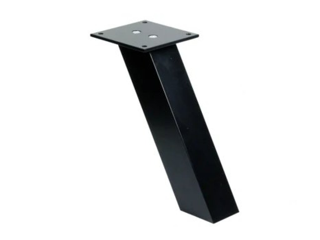 Barové konzoly šikmé 50x50 mm černá výška 212 mm