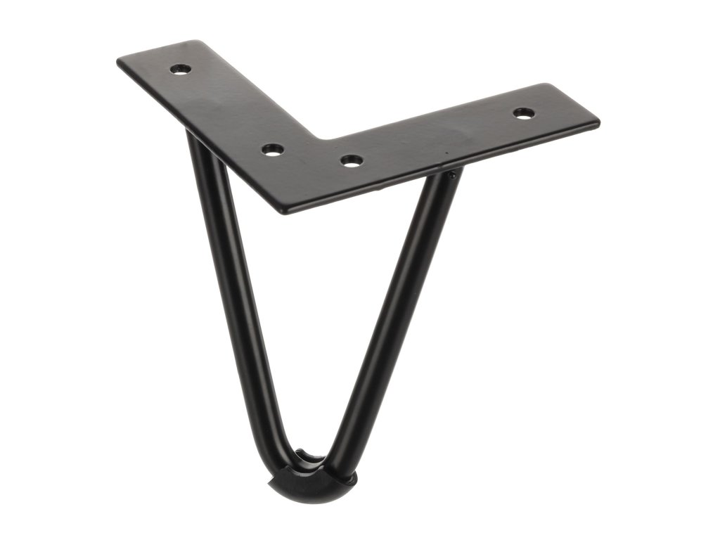 Nábytková noha drátěná GS42 černý mat výška 130 mm
