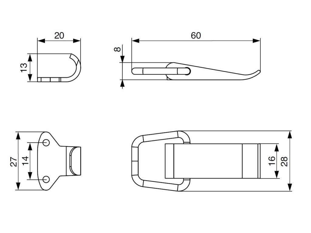 Stolová svorka 2001-600