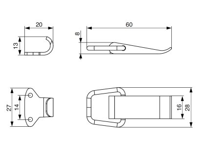 Stolová svorka 2001-600