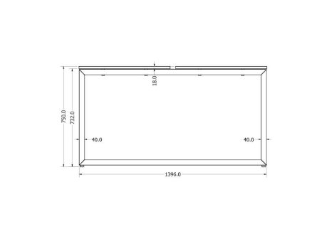 Stolová podnož MAIA TWIN