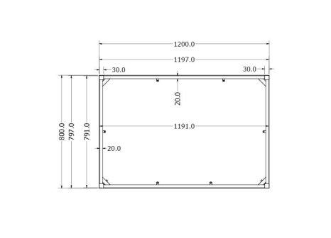 Stolová podnož LIVIANA XS ECONOMY