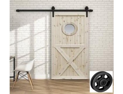 THOR NEW sada na posuvné interiérové dveře na 100 kg včetně kolejnice 300 cm