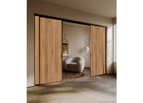 Cemux STARSHIP Synchro sada pro dřevěné posuvné dveře s tlumením - 60 kg