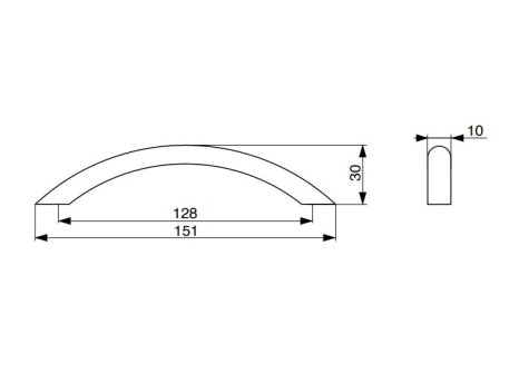 Úchytka Beta černá matná